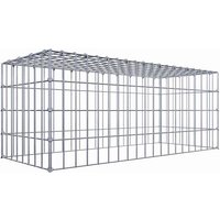 Gabiona Anbaugabione »Typ 3«, 5 Gittermatten inkl. C-Ringe, Maschenweite: 5 x 10 cm, ohne Bodengitter – silberfarben Gabiona Anbaugabione »Typ 3«, 5 Gittermatten inkl. C-Ringe, Maschenweite: 5 x 10 cm, ohne Bodengitter – silberfarben