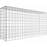 Gabiona Gabione, silbergrau, Maschenweite 10 cm x 10 cm, Spirale – silberfarben Gabiona Gabione, silbergrau, Maschenweite 10 cm x 10 cm, Spirale – silberfarben