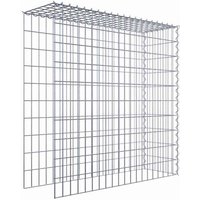 Gabiona Gabione, silbergrau, Maschenweite 5 cm x 10 cm, Spirale – silberfarben Gabiona Gabione, silbergrau, Maschenweite 5 cm x 10 cm, Spirale – silberfarben