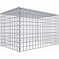 Gabiona Gabione, silbergrau, Maschenweite 5 cm x 5 cm, Spirale – silberfarben Gabiona Gabione, silbergrau, Maschenweite 5 cm x 5 cm, Spirale – silberfarben