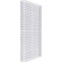 Gabiona Gabionenzaun, silbergrau, Maschenweite 5 cm x 5 cm – silberfarben Gabiona Gabionenzaun, silbergrau, Maschenweite 5 cm x 5 cm – silberfarben