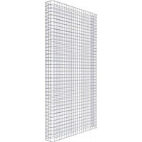 Gabiona Gabionenzaun, silbergrau, Maschenweite 5 cm x 5 cm – silberfarben Gabiona Gabionenzaun, silbergrau, Maschenweite 5 cm x 5 cm – silberfarben