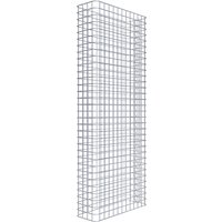 Gabiona Gabionenzaun, silbergrau, Maschenweite 5 cm x 5 cm – silberfarben Gabiona Gabionenzaun, silbergrau, Maschenweite 5 cm x 5 cm – silberfarben