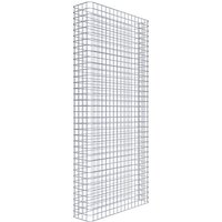 Gabiona Gabionenzaun, silbergrau, Maschenweite 5 cm x 5 cm – silberfarben Gabiona Gabionenzaun, silbergrau, Maschenweite 5 cm x 5 cm – silberfarben