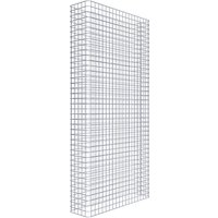 Gabiona Gabionenzaun, silbergrau, Maschenweite 5 cm x 5 cm – silberfarben Gabiona Gabionenzaun, silbergrau, Maschenweite 5 cm x 5 cm – silberfarben