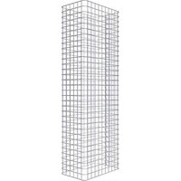 Gabiona Gabionenzaun, silbergrau, Maschenweite 5 cm x 5 cm – silberfarben Gabiona Gabionenzaun, silbergrau, Maschenweite 5 cm x 5 cm – silberfarben