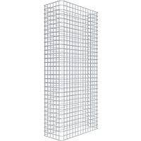 Gabiona Gabionenzaun, silbergrau, Maschenweite 5 cm x 5 cm – silberfarben Gabiona Gabionenzaun, silbergrau, Maschenweite 5 cm x 5 cm – silberfarben