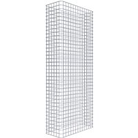 Gabiona Gabionenzaun, silbergrau, Maschenweite 5 cm x 5 cm – silberfarben Gabiona Gabionenzaun, silbergrau, Maschenweite 5 cm x 5 cm – silberfarben