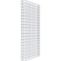 Gabiona Gabionenzaun, silbergrau, Maschenweite 5 cm x 10 cm – silberfarben Gabiona Gabionenzaun, silbergrau, Maschenweite 5 cm x 10 cm – silberfarben