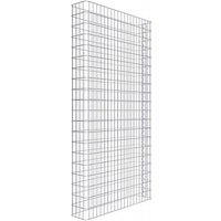 Gabiona Gabionenzaun, silbergrau, Maschenweite 5 cm x 10 cm – silberfarben Gabiona Gabionenzaun, silbergrau, Maschenweite 5 cm x 10 cm – silberfarben