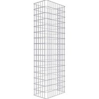 Gabiona Gabionenzaun, silbergrau, Maschenweite 5 cm x 10 cm – silberfarben Gabiona Gabionenzaun, silbergrau, Maschenweite 5 cm x 10 cm – silberfarben