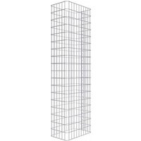 Gabiona Gabionenzaun, silbergrau, Maschenweite 5 cm x 10 cm – silberfarben Gabiona Gabionenzaun, silbergrau, Maschenweite 5 cm x 10 cm – silberfarben