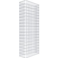 Gabiona Gabionenzaun, silbergrau, Maschenweite 5 cm x 10 cm – silberfarben Gabiona Gabionenzaun, silbergrau, Maschenweite 5 cm x 10 cm – silberfarben