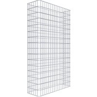 Gabiona Gabionenzaun, silbergrau, Maschenweite 5 cm x 10 cm – silberfarben Gabiona Gabionenzaun, silbergrau, Maschenweite 5 cm x 10 cm – silberfarben