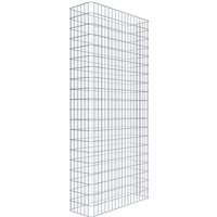 Gabiona Gabionenzaun, silbergrau, Maschenweite 5 cm x 10 cm – silberfarben Gabiona Gabionenzaun, silbergrau, Maschenweite 5 cm x 10 cm – silberfarben