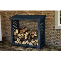 KHW Kaminholzregal, BxHxT: 114 x 102 x 47 cm, anthrazit – grau (Rabatt: 26 %) KHW Kaminholzregal, BxHxT: 114 x 102 x 47 cm, anthrazit – grau (Rabatt: 26 %)