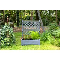 KHW Pflanzkasten, Kunststoff (PP), grau, rechteckig KHW Pflanzkasten, Kunststoff (PP), grau, rechteckig