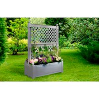 KHW Pflanzkasten, Kunststoff (PP), grau, rechteckig KHW Pflanzkasten, Kunststoff (PP), grau, rechteckig