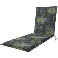 DOPPLER Auflage »Living«, grau/grün, Blumen, BxL: 60 x 195 cm DOPPLER Auflage »Living«, grau/grün, Blumen, BxL: 60 x 195 cm
