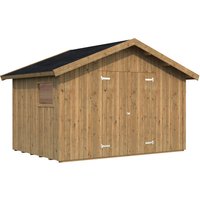 PALMAKO Gerätehaus »Nils«, Holz, BxHxT: 392 x 259 x 239 cm (Außenmaße inkl. Dachüberstand) – braun PALMAKO Gerätehaus »Nils«, Holz, BxHxT: 392 x 259 x 239 cm (Außenmaße inkl. Dachüberstand) – braun