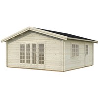 PALMAKO Blockbohlenhaus | Gartenhaus aus Holz | Fertighaus  »Irene«, Holz, BxHxT: 622 x 312 x 596 cm (Außenmaße inkl. Dachüberstand) – braun PALMAKO Blockbohlenhaus | Gartenhaus aus Holz | Fertighaus  »Irene«, Holz, BxHxT: 622 x 312 x 596 cm (Außenmaße inkl. Dachüberstand) – braun