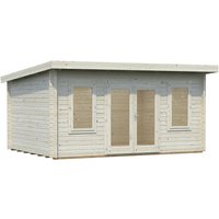 PALMAKO Blockbohlenhaus »Lisa«, Holz, BxHxT: 494 x 239 x 330 cm (Außenmaße inkl. Dachüberstand) - braun |  Fichte  |  14,9 m² PALMAKO Blockbohlenhaus »Lisa«, Holz, BxHxT: 494 x 239 x 330 cm (Außenmaße inkl. Dachüberstand) - braun |  Fichte  |  14,9 m²