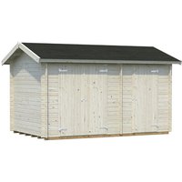 PALMAKO Blockbohlenhaus »Jari«, Holz, BxHxT: 440 x 251 x 240 cm (Außenmaße inkl. Dachüberstand) - braun |  Fichte  |  9,4 m² PALMAKO Blockbohlenhaus »Jari«, Holz, BxHxT: 440 x 251 x 240 cm (Außenmaße inkl. Dachüberstand) - braun |  Fichte  |  9,4 m²