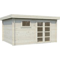 PALMAKO Blockbohlenhaus | Gartenhaus aus Holz | Fertighaus »Elsa«, Holz, BxHxT: 434 x 221 x 354 cm (Außenmaße) – braun PALMAKO Blockbohlenhaus | Gartenhaus aus Holz | Fertighaus »Elsa«, Holz, BxHxT: 434 x 221 x 354 cm (Außenmaße) – braun