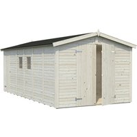 PALMAKO Elementhaus »Dan«, Holz, BxHxT: 295 x 230 x 550 cm (Außenmaße inkl. Dachüberstand) - braun |  Fichte  |  15 m² PALMAKO Elementhaus »Dan«, Holz, BxHxT: 295 x 230 x 550 cm (Außenmaße inkl. Dachüberstand) - braun |  Fichte  |  15 m²