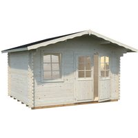 PALMAKO Blockbohlenhaus | Gartenhaus aus Holz | Fertighaus »Emma«, Holz, BxHxT: 426 x 257 x 300 cm (Außenmaße inkl. Dachüberstand) – braun PALMAKO Blockbohlenhaus | Gartenhaus aus Holz | Fertighaus »Emma«, Holz, BxHxT: 426 x 257 x 300 cm (Außenmaße inkl. Dachüberstand) – braun