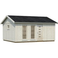 PALMAKO Elementhaus »Charlotte«, Holz, BxHxT: 595 x 326 x 492 cm (Außenmaße inkl. Dachüberstand) – braun PALMAKO Elementhaus »Charlotte«, Holz, BxHxT: 595 x 326 x 492 cm (Außenmaße inkl. Dachüberstand) – braun