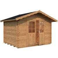 PALMAKO Blockbohlenhaus »Vivian«, Holz, BxHxT: 363 x 245 x 240 cm (Außenmaße inkl. Dachüberstand) - braun |  Fichte  |  7,2 m² PALMAKO Blockbohlenhaus »Vivian«, Holz, BxHxT: 363 x 245 x 240 cm (Außenmaße inkl. Dachüberstand) - braun |  Fichte  |  7,2 m²