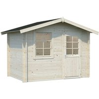 PALMAKO Blockbohlenhaus | Gartenhaus aus Holz | Fertighaus »Klara«, Holz, BxHxT: 335 x 235 x 180 cm (Außenmaße) – braun PALMAKO Blockbohlenhaus | Gartenhaus aus Holz | Fertighaus »Klara«, Holz, BxHxT: 335 x 235 x 180 cm (Außenmaße) – braun