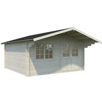 PALMAKO Blockbohlenhaus »Britta«, Holz, BxHxT: 488 x 270 x 580 cm (Außenmaße inkl. Dachüberstand) - braun |  Fichte  |  18,1 m² PALMAKO Blockbohlenhaus »Britta«, Holz, BxHxT: 488 x 270 x 580 cm (Außenmaße inkl. Dachüberstand) - braun |  Fichte  |  18,1 m²