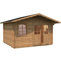 PALMAKO Blockbohlenhaus »Emma«, Holz, BxHxT: 426 x 257 x 300 cm (Außenmaße inkl. Dachüberstand) - braun | Fichte | 10,8 m² PALMAKO Blockbohlenhaus »Emma«, Holz, BxHxT: 426 x 257 x 300 cm (Außenmaße inkl. Dachüberstand) - braun | Fichte | 10,8 m²