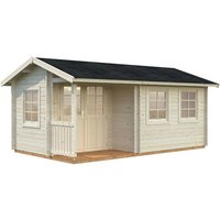PALMAKO Blockbohlenhaus | Gartenhaus aus Holz | Fertighaus  »Susanna«, BxT: 510 x 300 cm (Außenmaße), Wandstärke: 44 mm, Natur – braun Rabatt: 9 %  – 15.3 qm PALMAKO Blockbohlenhaus | Gartenhaus aus Holz | Fertighaus  »Susanna«, BxT: 510 x 300 cm (Außenmaße), Wandstärke: 44 mm, Natur – braun Rabatt: 9 %  – 15.3 qm