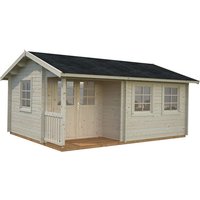 PALMAKO Blockbohlenhaus »Susanna«, Holz, BxHxT: 576 x 278 x 380 cm (Außenmaße inkl. Dachüberstand) - braun |  Fichte  |  19,4 m² PALMAKO Blockbohlenhaus »Susanna«, Holz, BxHxT: 576 x 278 x 380 cm (Außenmaße inkl. Dachüberstand) - braun |  Fichte  |  19,4 m²