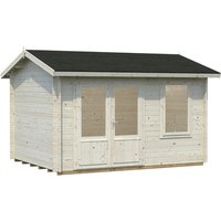 PALMAKO Blockbohlenhaus »Iris«, Holz, BxHxT: 404 x 249 x 276 cm (Außenmaße inkl. Dachüberstand) - braun |  Fichte  |  9,9 m² PALMAKO Blockbohlenhaus »Iris«, Holz, BxHxT: 404 x 249 x 276 cm (Außenmaße inkl. Dachüberstand) - braun |  Fichte  |  9,9 m²