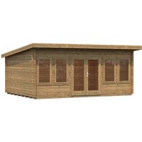 PALMAKO Blockbohlenhaus »Lisa«, Holz, BxHxT: 578 x 234 x 380 cm (Außenmaße inkl. Dachüberstand) - braun |  Fichte  |  20,1 m² PALMAKO Blockbohlenhaus »Lisa«, Holz, BxHxT: 578 x 234 x 380 cm (Außenmaße inkl. Dachüberstand) - braun |  Fichte  |  20,1 m²