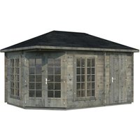 PALMAKO AS Pavillon »Melanie«, rechteckig mit Ausschnitt, BxHxT: 430 x 285 x 430 cm – grau PALMAKO AS Pavillon »Melanie«, rechteckig mit Ausschnitt, BxHxT: 430 x 285 x 430 cm – grau