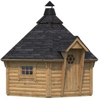 PALMAKO Grillkota »Eva«, Holz, braun, BxT: 429 x 372 cm Rabatt: 13 %  – 15.96 qm PALMAKO Grillkota »Eva«, Holz, braun, BxT: 429 x 372 cm Rabatt: 13 %  – 15.96 qm