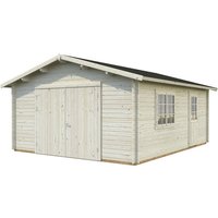 PALMAKO AS Garage »Roger«, BxT: 450 x 550 cm (Außenmaße), Fichtenholz – transparent PALMAKO AS Garage »Roger«, BxT: 450 x 550 cm (Außenmaße), Fichtenholz – transparent