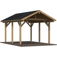 PALMAKO Einzelcarport »Robert«, Außenmaß BxT: 359 x 510 cm, braun PALMAKO Einzelcarport »Robert«, Außenmaß BxT: 359 x 510 cm, braun