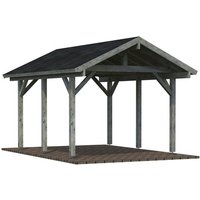 PALMAKO Einzelcarport »Robert«, Außenmaß BxT: 359 x 510 cm, grau PALMAKO Einzelcarport »Robert«, Außenmaß BxT: 359 x 510 cm, grau