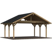PALMAKO Doppelcarport »Robert«, Außenmaß BxT: 635 x 510 cm, braun PALMAKO Doppelcarport »Robert«, Außenmaß BxT: 635 x 510 cm, braun