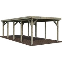 PALMAKO Einzelcarport »Karl«, Außenmaß BxT: 360 x 762 cm, grau PALMAKO Einzelcarport »Karl«, Außenmaß BxT: 360 x 762 cm, grau