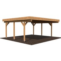 PALMAKO Doppelcarport »Karl«, Außenmaß BxT: 600 x 512 cm, braun PALMAKO Doppelcarport »Karl«, Außenmaß BxT: 600 x 512 cm, braun