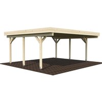 PALMAKO Doppelcarport »Karl«, Außenmaß BxT: 600 x 512 cm, natur – beige PALMAKO Doppelcarport »Karl«, Außenmaß BxT: 600 x 512 cm, natur – beige