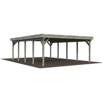 PALMAKO Doppelcarport »Karl«, Außenmaß BxT: 600 x 762 cm, grau PALMAKO Doppelcarport »Karl«, Außenmaß BxT: 600 x 762 cm, grau