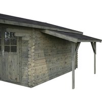 PALMAKO AS Schleppdach, Fichtenholz, grau PALMAKO AS Schleppdach, Fichtenholz, grau